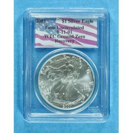 USA 1 dollar 2001 sølv 1 oz. 