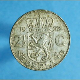 Holland 2½ Gylden 1959-1966 - Sølv