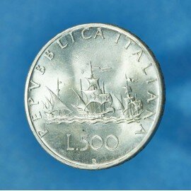 Italien 500 Lire 1958-1998 i sølv