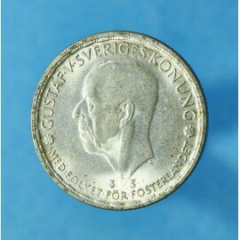 Sverige 1 Krona 1942-1950 i sølv - Bedre eksemplar