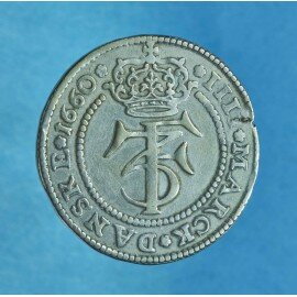 Frederik III 4 marck / 1 krone 1660
