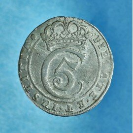 Christian V 4 marck / 1 krone 1682