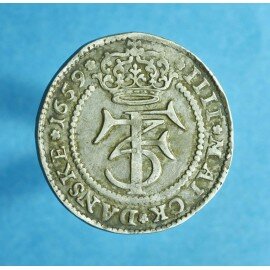 Frederik III 4 marck / 1 krone 1659 - Flot