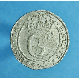 Christian V 4 marck / 1 krone 1673