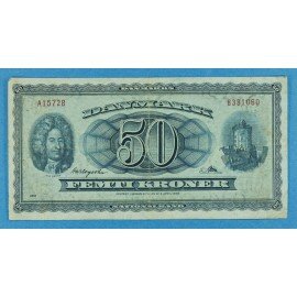 Danmark 50 kr. 1957 - A1