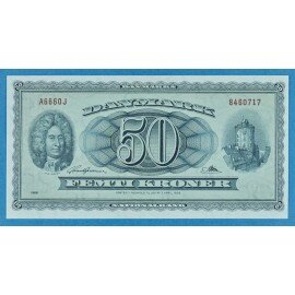 Danmark 50 kr. 1966 - A6 Erstatningsseddel