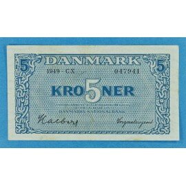 5 kr. 1944-1950 - bedre eksemplar