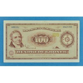 100 kr. 1961 - Kompasrose vandmærke