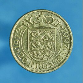 20 kr. 1997 - 25 års. regeringsjubilæum