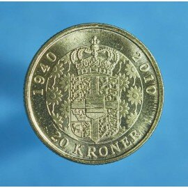20 kr. 2010 - Margrethe II 70 års fødselsdag