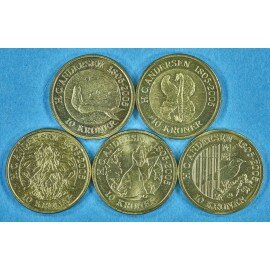 Eventyrmønter 10 kr. 2005-2007 - Komplet serie