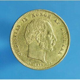 Danmark 20 kr. 1874 guld