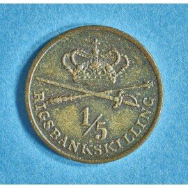 Christian 8. 1/5 rigsbankskilling 1842