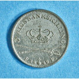 Christian 8. 3 rigsbankskilling 1842 - bedre eksemplar
