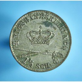Christian 8. 4 skilling 1841-1842 - Bedre eksemplar