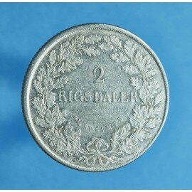 Frederik 7. 2 rigsdaler 1854-1863 - Bedre eksemplar