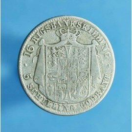 Christian 8. 16 rigsbankskilling 1842