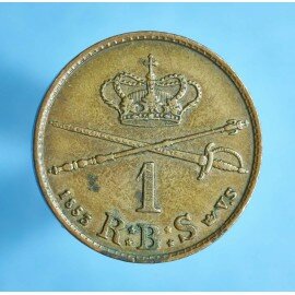 Frederik 7. 1 rigsbankskilling 1853 - Flot eksemplar