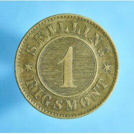 Frederik 7. 1 skilling 1856-1860 - Bedre eksemplar