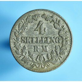 Frederik 7. 4 skilling 1854-1856