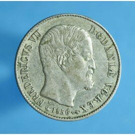 Frederik 7. 16 skilling 1856-1858 - Bedre eksemplar