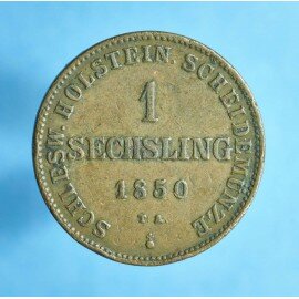 1 sechsling 1850-1851 - Bedre eksemplar