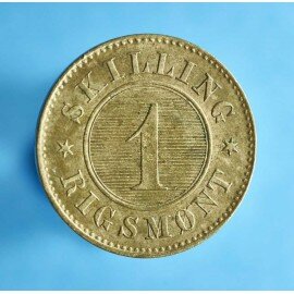 Christian 9. 1 skilling 1867-1872 - Bedre eksemplar