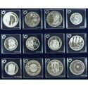 Europa Sølvmønt serie med 24 stk.