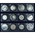 Europa Sølvmønt serie med 24 stk.