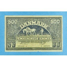 Danmark 500 kr. 1941 - Sort Plovmand