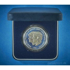 Bryllupsmønt Lady Di og Charles 1981