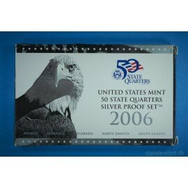 USA Quarters i sølv møntsæt 2006