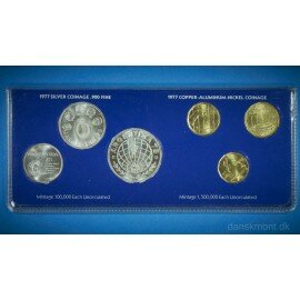 Argentina VM i fodbold 1978 møntsæt med 6 mønter.