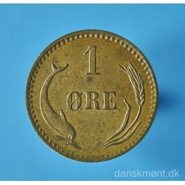 1 øre 1878 m.møntskær