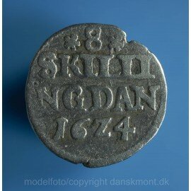 Chr.4. 8 skilling 1624-1625
