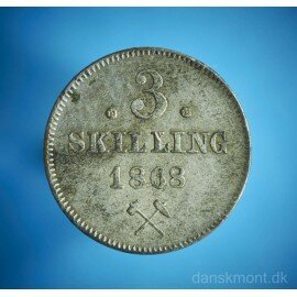Norge 3 skilling 1868 / bedre eks.