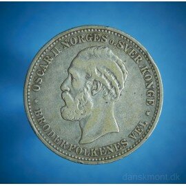 Norge 2 kr. 1900 - mørkpatineret