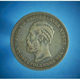 Norge 2 kr. 1902 - mørkpatineret