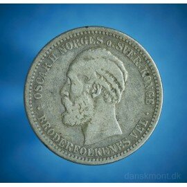 Norge 1 kr. 1890 - Pen