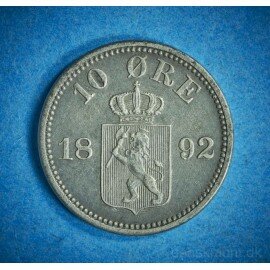 Norge 10 øre 1892