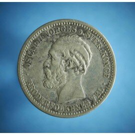 Norge 1 kr 1892 - møntskær