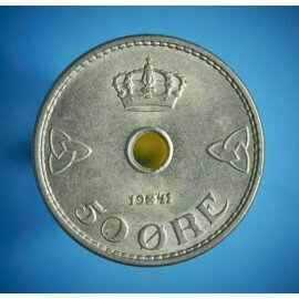 Norge 50 øre 1941 kobbernikkel