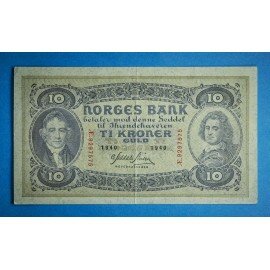 Norge 10 kr.1901-1944 pen