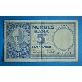 Norge 5 kr. 1955-1963 pen