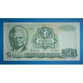 Norge 50 kr. 1966-1983 sirk.