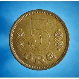 5 øre 1916 - stempelglans