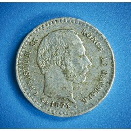 10 øre 1874 i pæn kvalitet