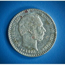 10 øre 1875 i pæn kvalitet