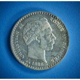 10 øre 1886 i pæn kvalitet