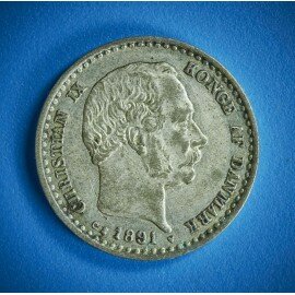 10 øre 1891 i pæn kvalitet